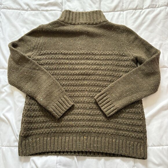 Talbots Womens Size MP Sweater Long Sleeve Green Coquette Office Business Fall - Picture 8 of 8